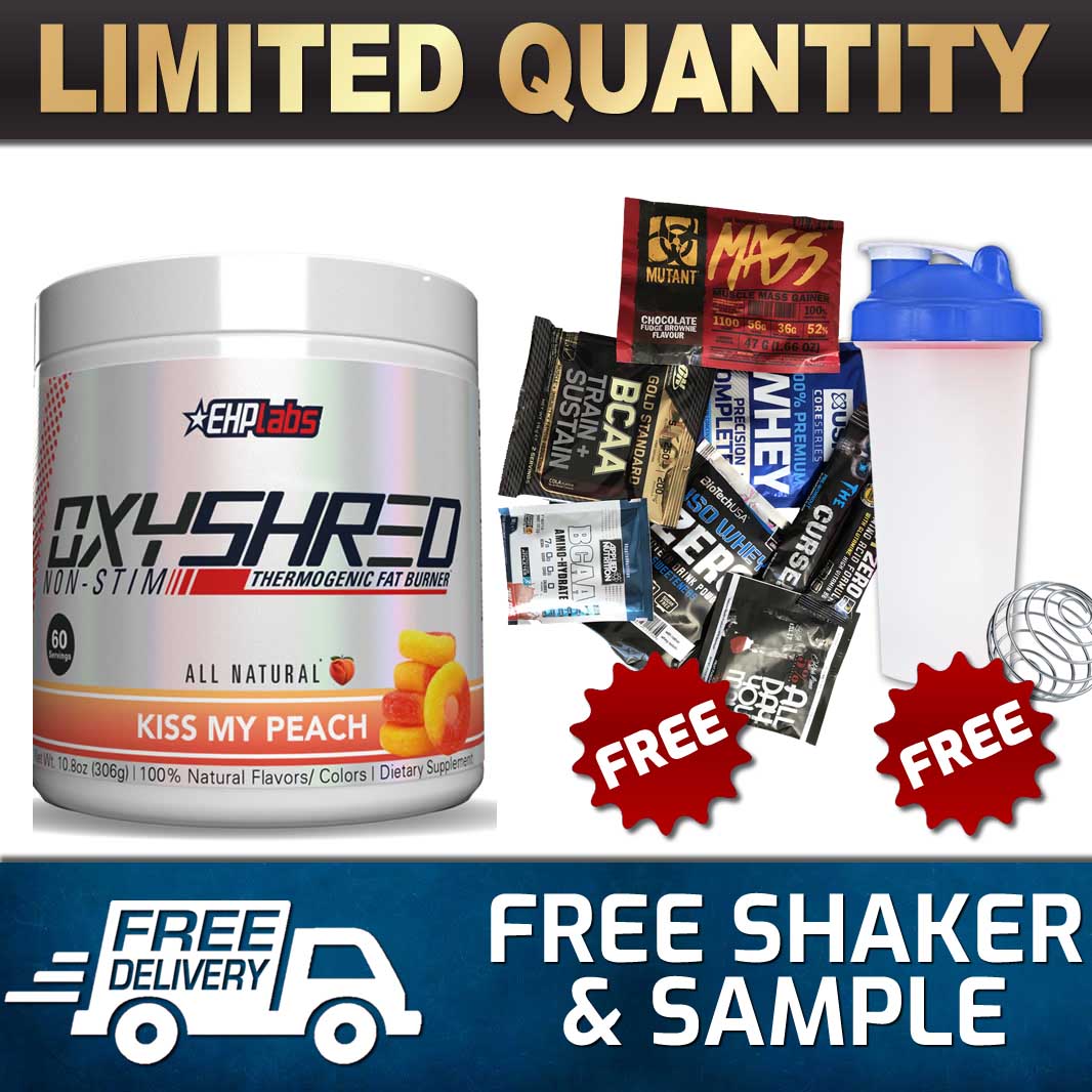 EHP LABS OXYSHRED NONSTIM 60 SRV FAT BURNER LOSS OXY SHRED
